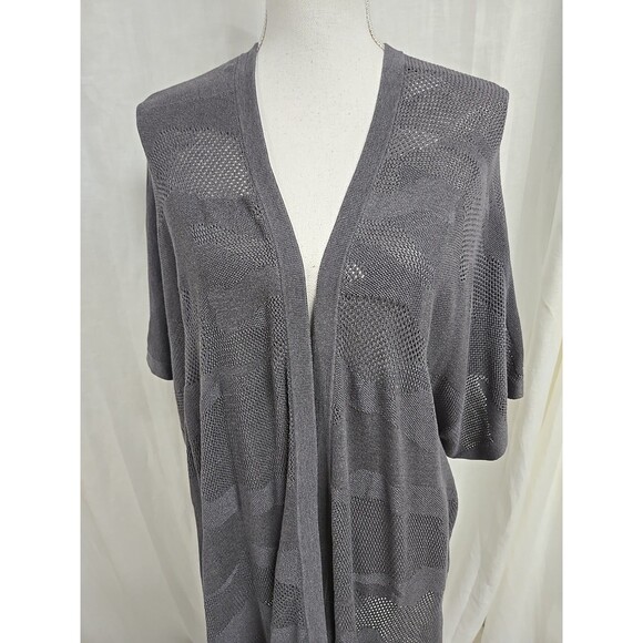 Lululemon Find Your Light Wrap Heathered Moonwalk Gray Purple Duster Women’s OS - Picture 3 of 7